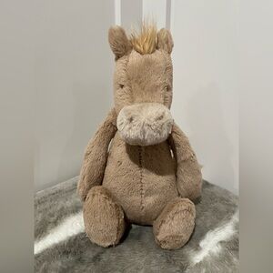 Jellycat Bashful Pony Plush Toy - Brown